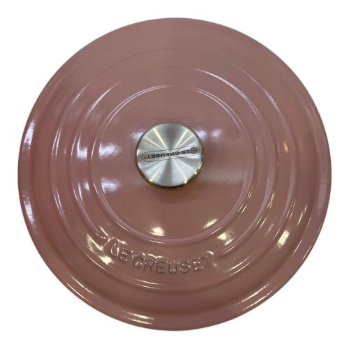 LE CREUSET (ルクルーゼ) 両手鍋 24cm アンティーク ローズ ココット・ロンド
