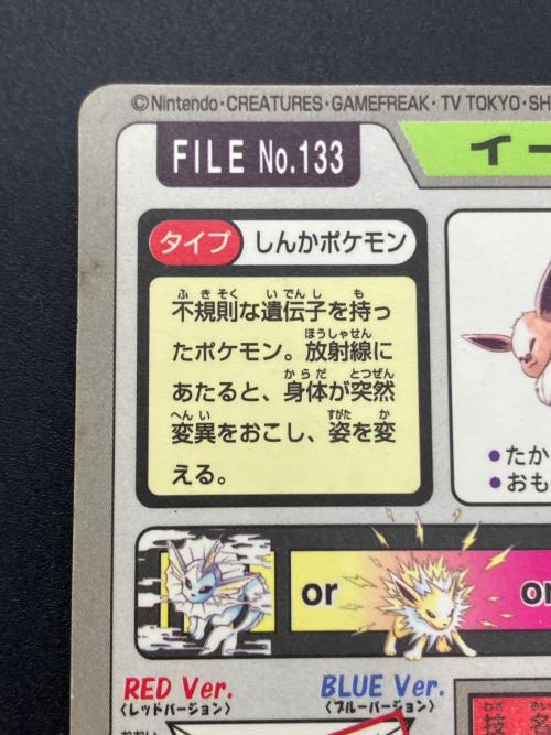 カードダス バンダイ　イーブイ　ポケモングッズ