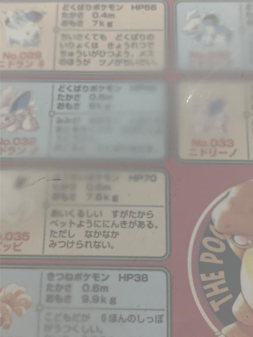 下敷き ジャンボカードダス ポケモングッズ