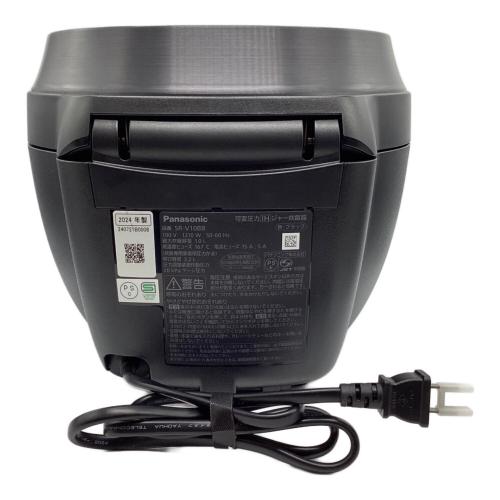 Panasonic (パナソニック) 可変圧力IH炊飯ジャー SR-V10BB 2024年製 5.5合(1.0L)