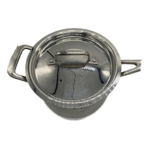 LE CREUSET (ルクルーゼ) 片手鍋 18cm シルバー