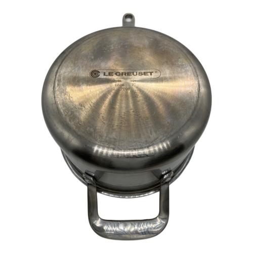LE CREUSET (ルクルーゼ) 片手鍋 18cm シルバー