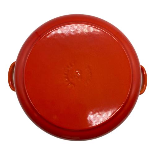 LE CREUSET (ルクルーゼ) 両手鍋 20cm オレンジ ココット・ロンド