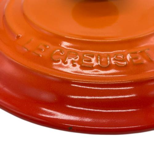 LE CREUSET (ルクルーゼ) 両手鍋 20cm オレンジ ココット・ロンド