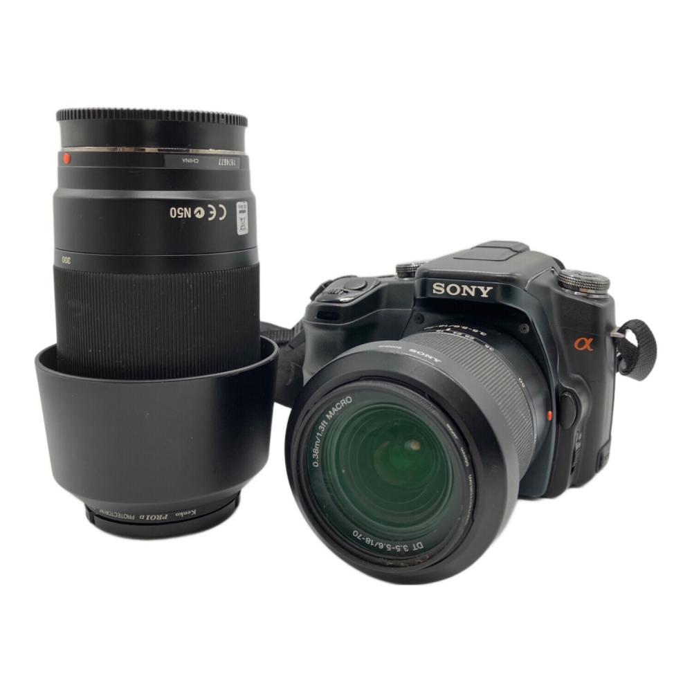 【ジャンク】SONY α100 デジタル一眼レフカメラ　レンズ4本セット SONY (ソニー) 一眼レフカメラ DSLR-A100 ※レンズ接続シャフト空転有