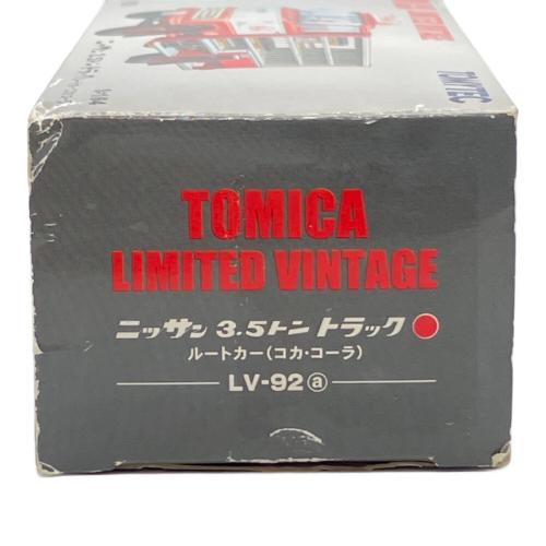 TOMYTEC (トミーテック) 日産 3.5トン トラックルートカー(コカ・コーラ) ミニカー LV-92a 箱ダメージ有 トミカリミテッドヴィンテージ