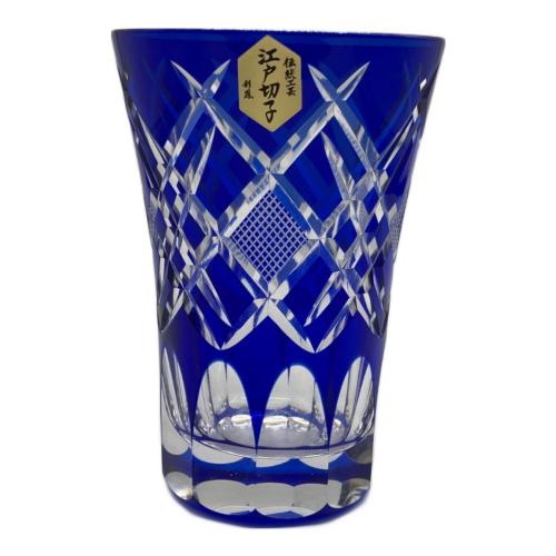 硝子工房彩鳳 (ガラスコウボウサイホウ) 江戸切子 菱魚子文様