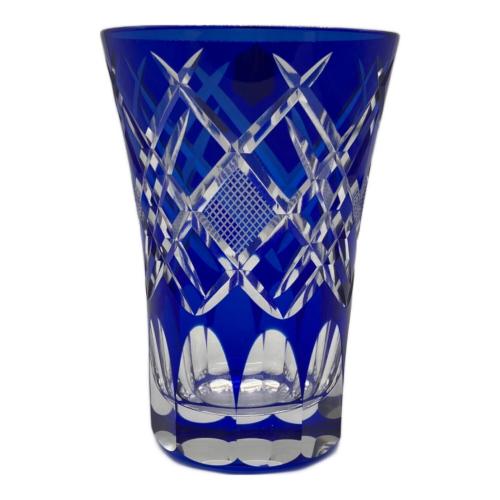 硝子工房彩鳳 (ガラスコウボウサイホウ) 江戸切子 菱魚子文様