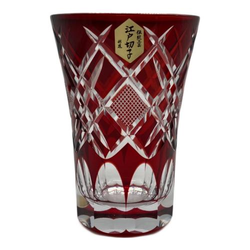 硝子工房彩鳳 (ガラスコウボウサイホウ) 江戸切子 菱魚子文様