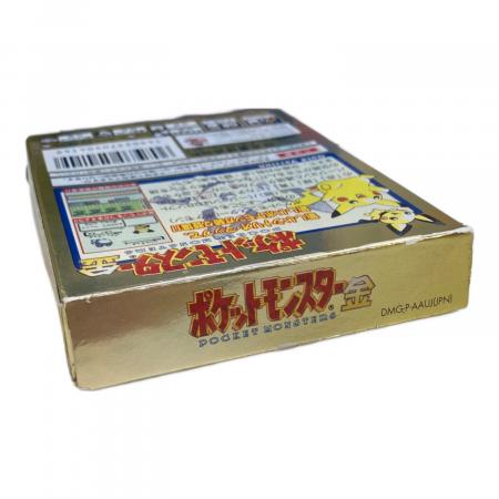 ポケットモンスター金 紙箱、取説等のみ！ソフトなし ポケットモンスター金 ゲームボーイ用ソフト ※説明書なし