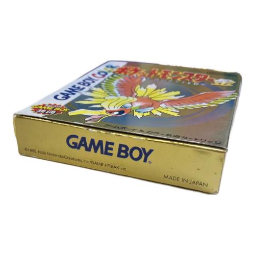 ポケットモンスター金 ゲームボーイ用ソフト ※説明書なし -