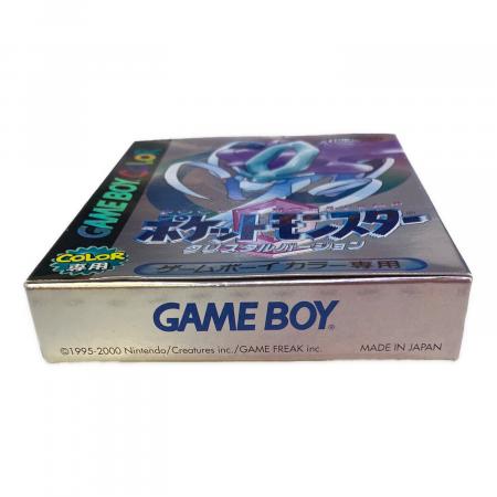 ポケットモンスタークリスタルバージョン ゲームボーイ用ソフト ※説明