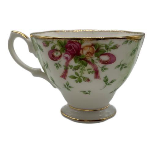 ROYAL ALBERT (ロイヤルアルバート) カップ&ソーサー ルビーセレブレーション グリーンダマスク オールドカントリーローズ