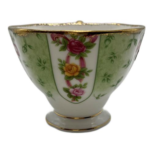 ROYAL ALBERT (ロイヤルアルバート) カップ&ソーサー ルビーセレブレーション グリーンダマスク オールドカントリーローズ