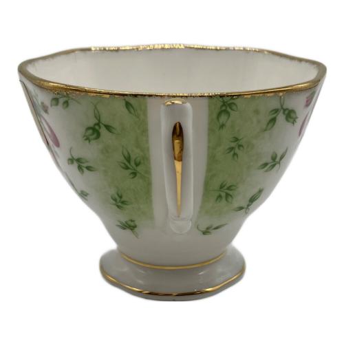 ROYAL ALBERT (ロイヤルアルバート) カップ&ソーサー ルビーセレブレーション グリーンダマスク オールドカントリーローズ