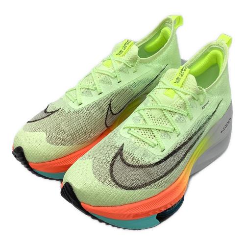 NIKE (ナイキ) ランニングシューズ CI9925-700 Air Zoom Alphafly Next% "Barely Volt/Hyper Orange/Volt/Black" メンズ SIZE 27.5cm 黄緑