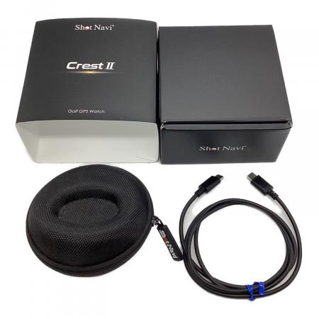 Shot Navi (ショットナビ) ゴルフ距離測定器 Crest2 ブラック