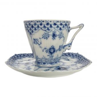 ROYAL COPENHAGEN (ロイヤル・コペンハーゲン) カップ&ソーサー ブルーフルーテッド・フルレース