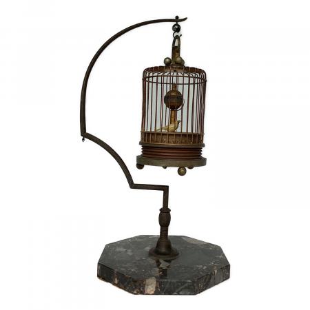 【稼動品】鳥かご時計 鳥籠時計 置時計 ゼンマイ式 アンティーク 美品 鳥籠時計 ※インテリアにつき保証無し｜トレファクONLINE
