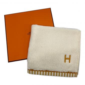 HERMES (エルメス) タオルハンカチ ホワイト