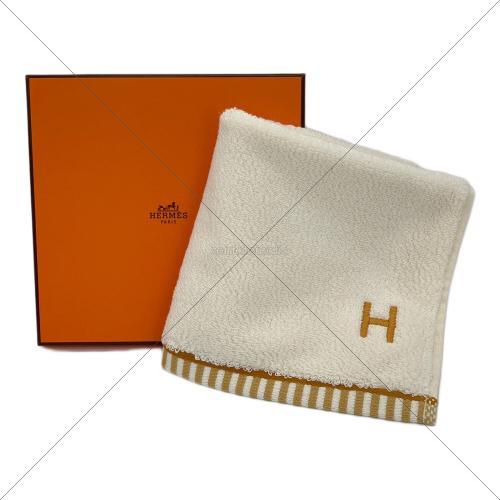 HERMES (エルメス) タオルハンカチ ホワイト