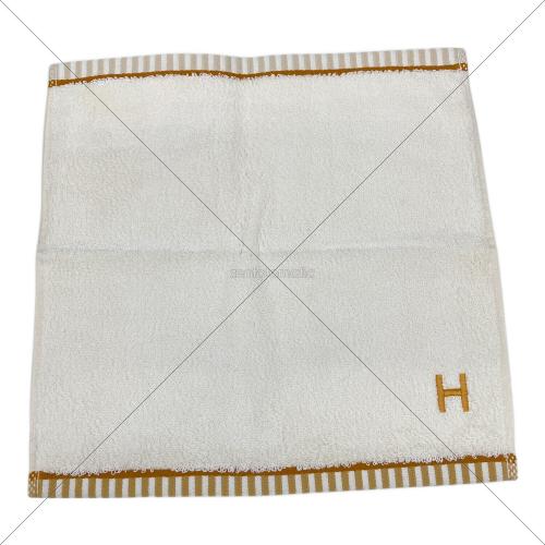 HERMES (エルメス) タオルハンカチ ホワイト