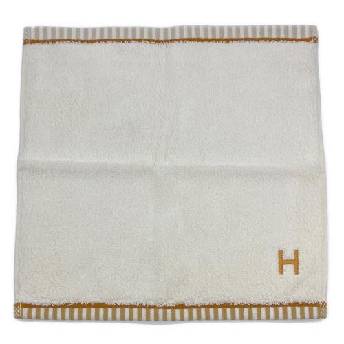 HERMES (エルメス) タオルハンカチ ホワイト