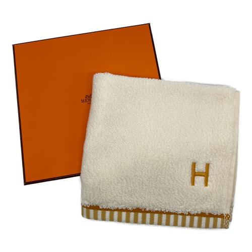 HERMES (エルメス) タオルハンカチ ホワイト