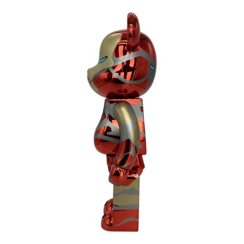BEAR BRICK (ベアブリック) BE@RBRICK IRON MAN MARK85 CHROME Ver. 100％ & 400％ フィギュア キズ有