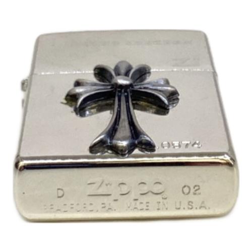 ZIPPO (ジッポ) オイルライター 2002年製 クロスモチーフ