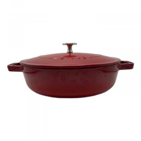 Staub (ストウブ) ブレイザーソテーパン 24cm チェリーレッド