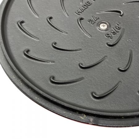 Staub (ストウブ) ブレイザーソテーパン 24cm チェリーレッド