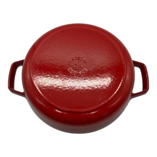 Staub (ストウブ) ブレイザーソテーパン 24cm チェリーレッド