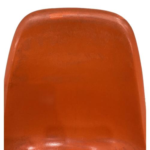 Herman Miller (ハーマンミラー) シェルチェア ヴィンテージ @  ベース部分:ローワイヤーベース オレンジ 4th Generation