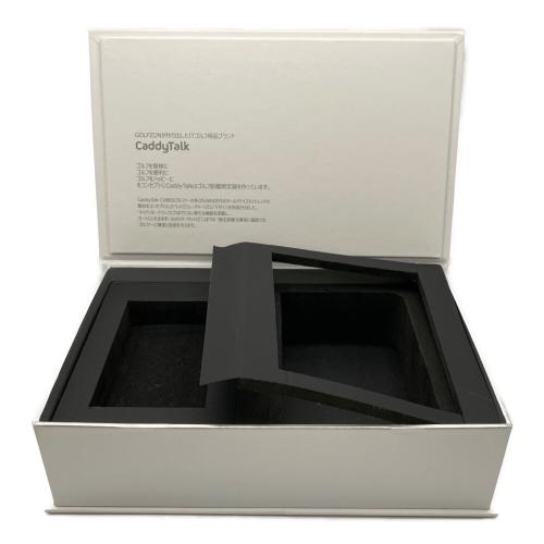 Caddy Talk ゴルフ距離測定器 箱 説明書 充電ケーブル ケース付 レトロシルバー CaddyTalk CUBE