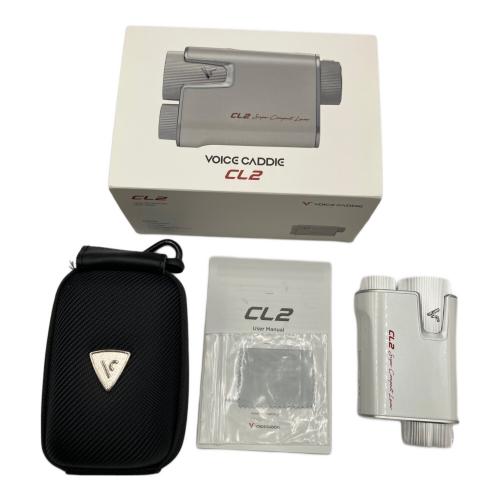 VOICE CADDIE (ボイスキャディー) ゴルフ距離測定器 説明書 ケース 箱付 ホワイト レーザー距離計 CL2