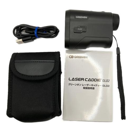GREENON (グリーンオン) ゴルフ距離測定器 充電ケーブル ソフトケース付き ブラック LASER CADDIE GL02