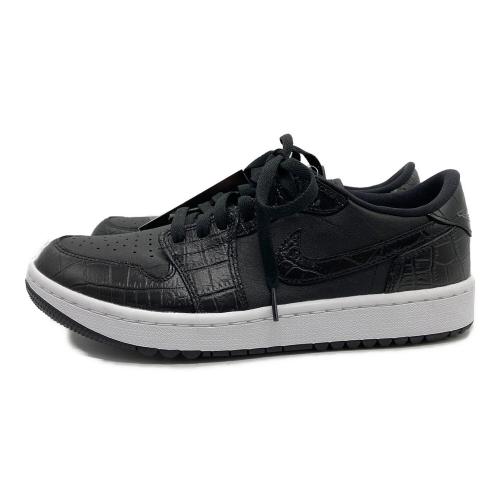 NIKE (ナイキ) Air Jordan 1 Low Golf "Black Crocodile Skin" ゴルフシューズ DD9315-003 メンズ SIZE 27cm ブラック