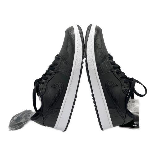 NIKE (ナイキ) Air Jordan 1 Low Golf "Black Crocodile Skin" ゴルフシューズ DD9315-003 メンズ SIZE 27cm ブラック