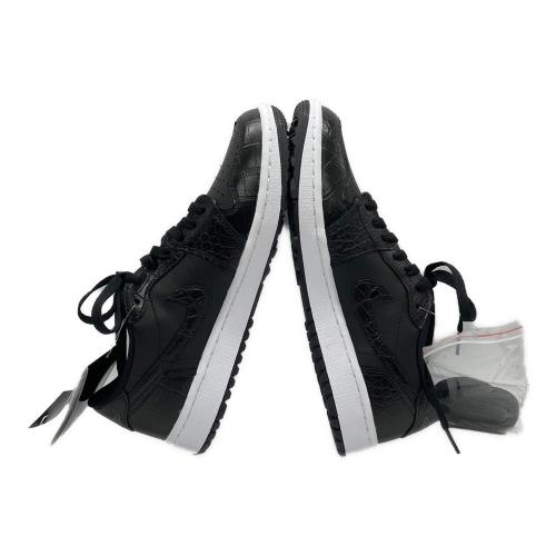 NIKE (ナイキ) Air Jordan 1 Low Golf "Black Crocodile Skin" ゴルフシューズ DD9315-003 メンズ SIZE 27cm ブラック