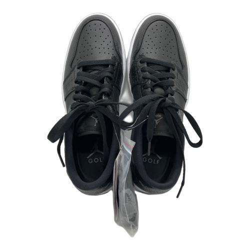 NIKE (ナイキ) Air Jordan 1 Low Golf "Black Crocodile Skin" ゴルフシューズ DD9315-003 メンズ SIZE 27cm ブラック