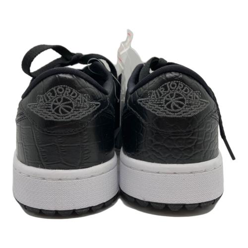 NIKE (ナイキ) Air Jordan 1 Low Golf "Black Crocodile Skin" ゴルフシューズ DD9315-003 メンズ SIZE 27cm ブラック