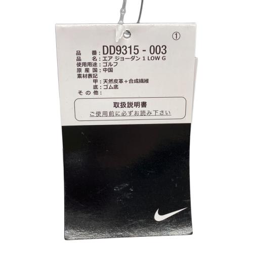 NIKE (ナイキ) Air Jordan 1 Low Golf "Black Crocodile Skin" ゴルフシューズ DD9315-003 メンズ SIZE 27cm ブラック