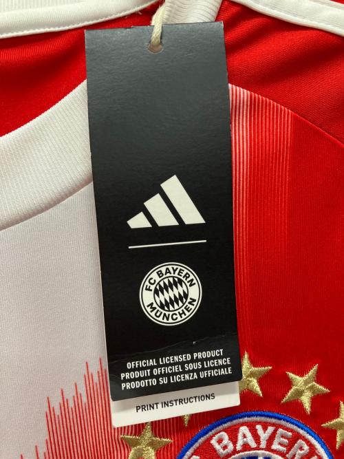 adidas (アディダス) サッカーウェア(トップス) JP3689 FCバイエルン 25/26 メンズ SIZE S レッド