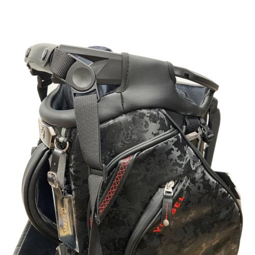 VESSEL (ベゼル) スタンド式　キャディバッグ PLAYER5.0 PRO CAMO BK DS カモブラック 9.5型 約4.2kg 7分割 プレミアムシンセティックレザー