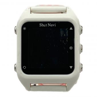 Shot Navi (ショット ナビ) ゴルフGPSナビ 箱、充電ケーブル、説明書付き ホワイト×ピンク