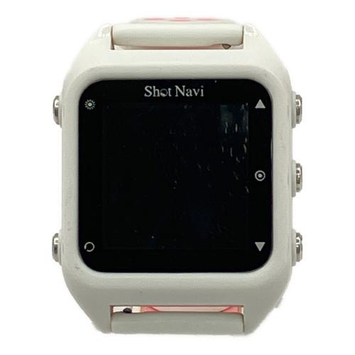 Shot Navi (ショット ナビ) ゴルフGPSナビ 箱、充電ケーブル、説明書付き ホワイト×ピンク