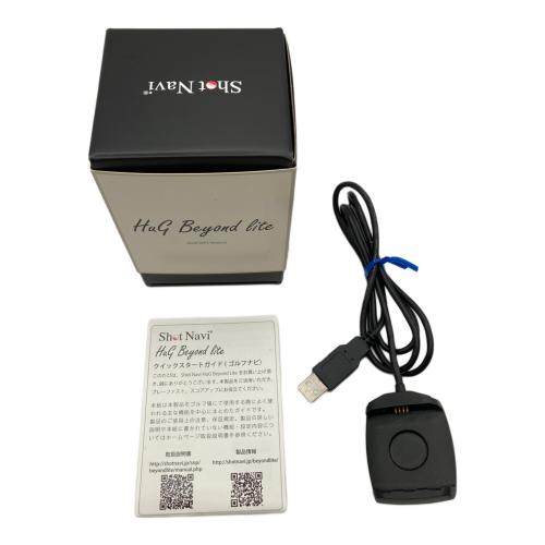 Shot Navi (ショット ナビ) ゴルフGPSナビ 箱/充電ドッグ/説明書付き ブラック Shot Navi HuG Beyond