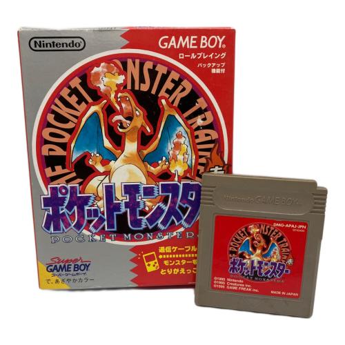 任天堂 (ニンテンドウ) GB ポケットモンスター 赤 ゲームボーイ用ソフト 22A刻印 -