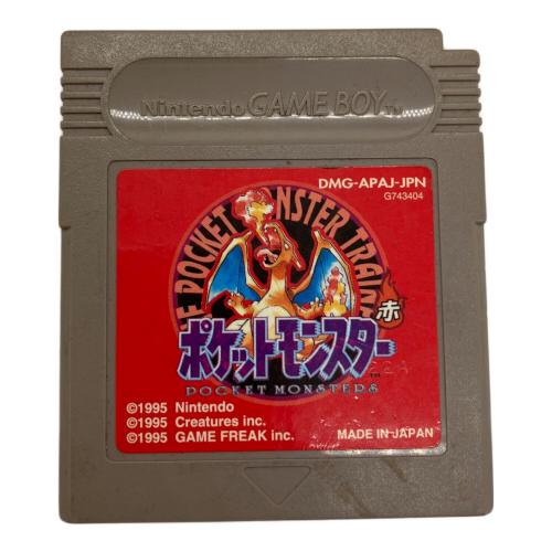 任天堂 (ニンテンドウ) GB ポケットモンスター 赤 ゲームボーイ用ソフト 22A刻印 -